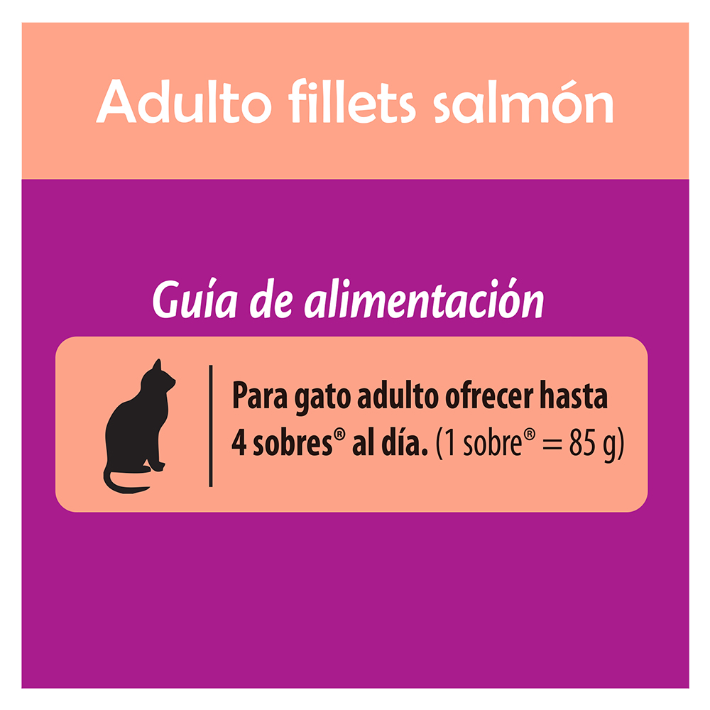 Whiskas® Alimento Húmedo para Gatos Salmón en Soufflé - 4