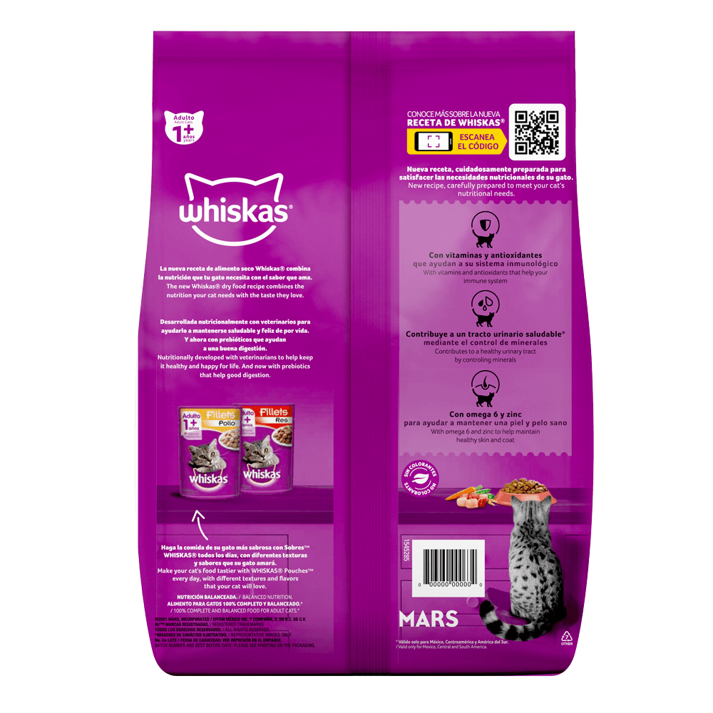 Whiskas® Alimento Seco para Gatos Mix de proteínas  - 2