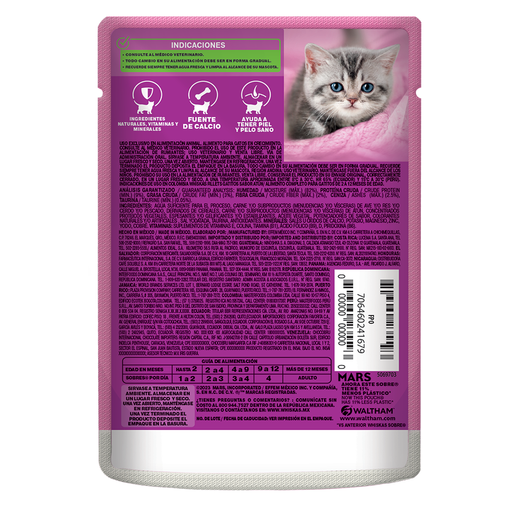 Whiskas® Alimento Húmedo para Gatitos Atún  - 2